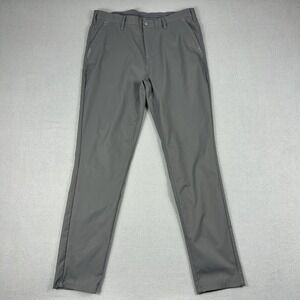 Jack Archer Pants Mens 33x32 Gray Performance Golf Dress Chino Tapered Flat